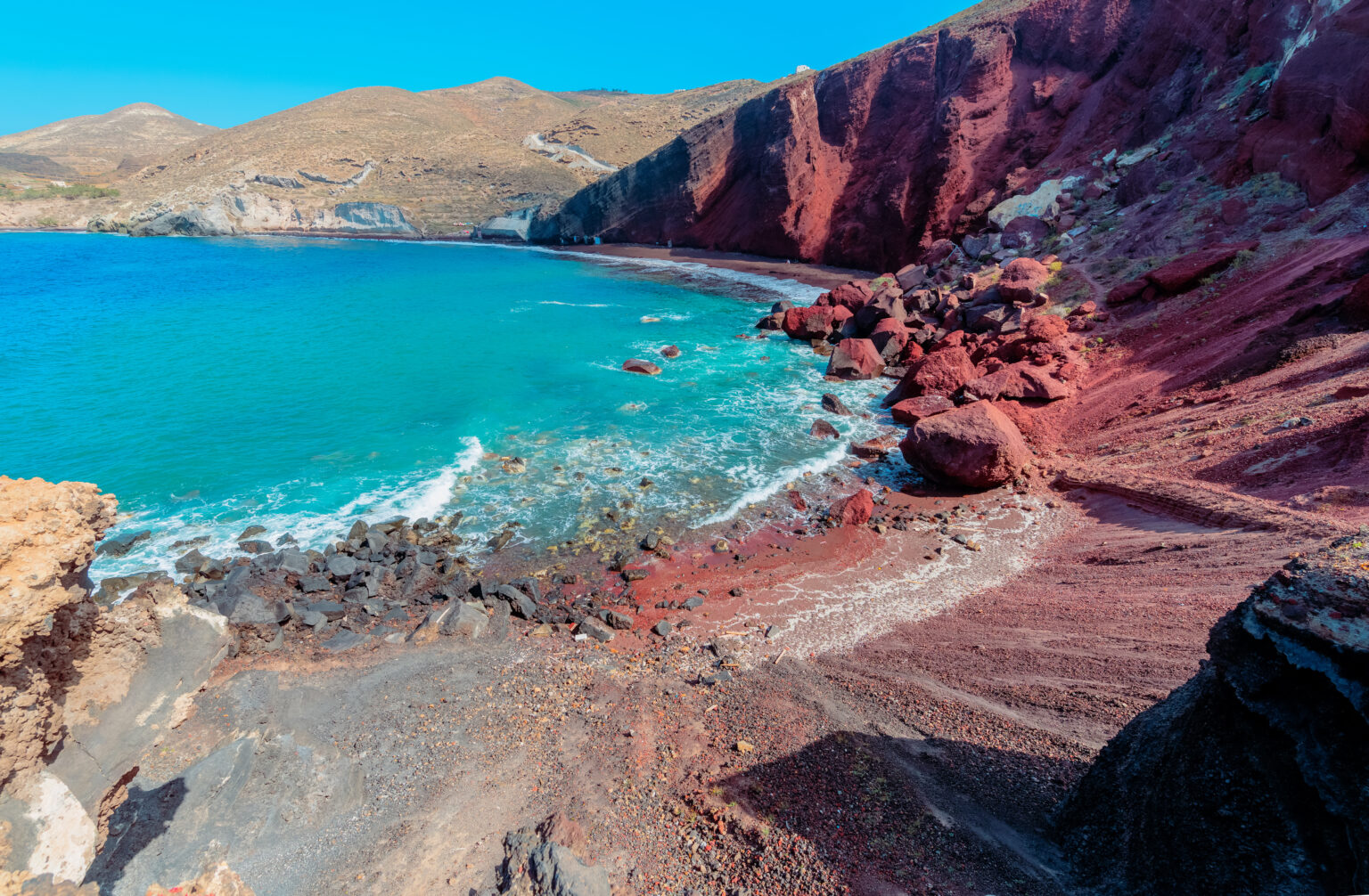 Beaches Oia And Caldera Santorini Guide Travelgr 
