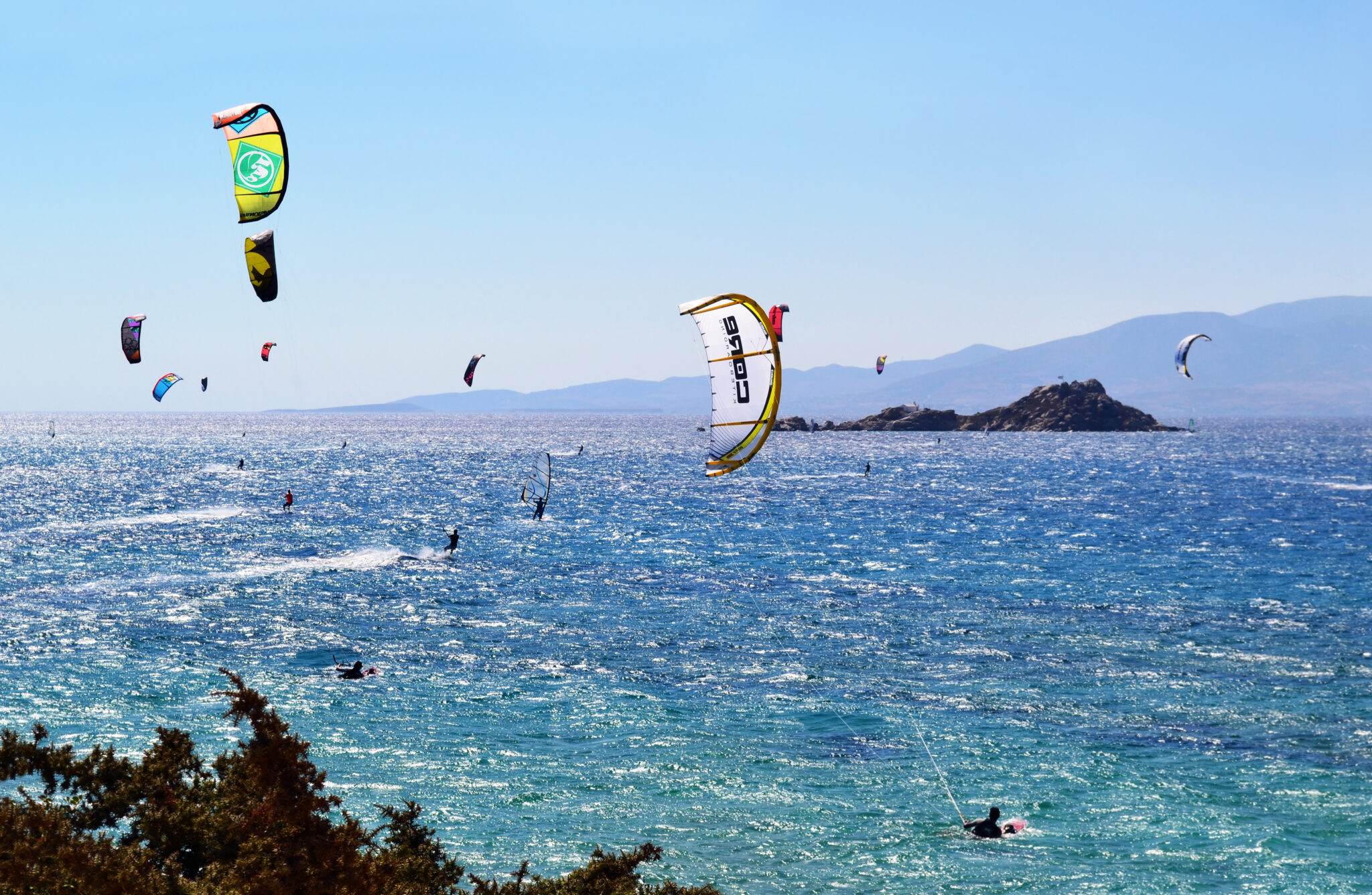 Kitesurfing in Naxos