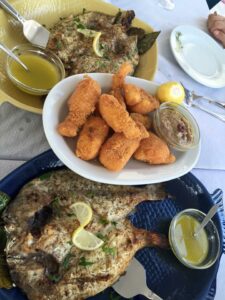 Fresh fish at Skeletovrahos