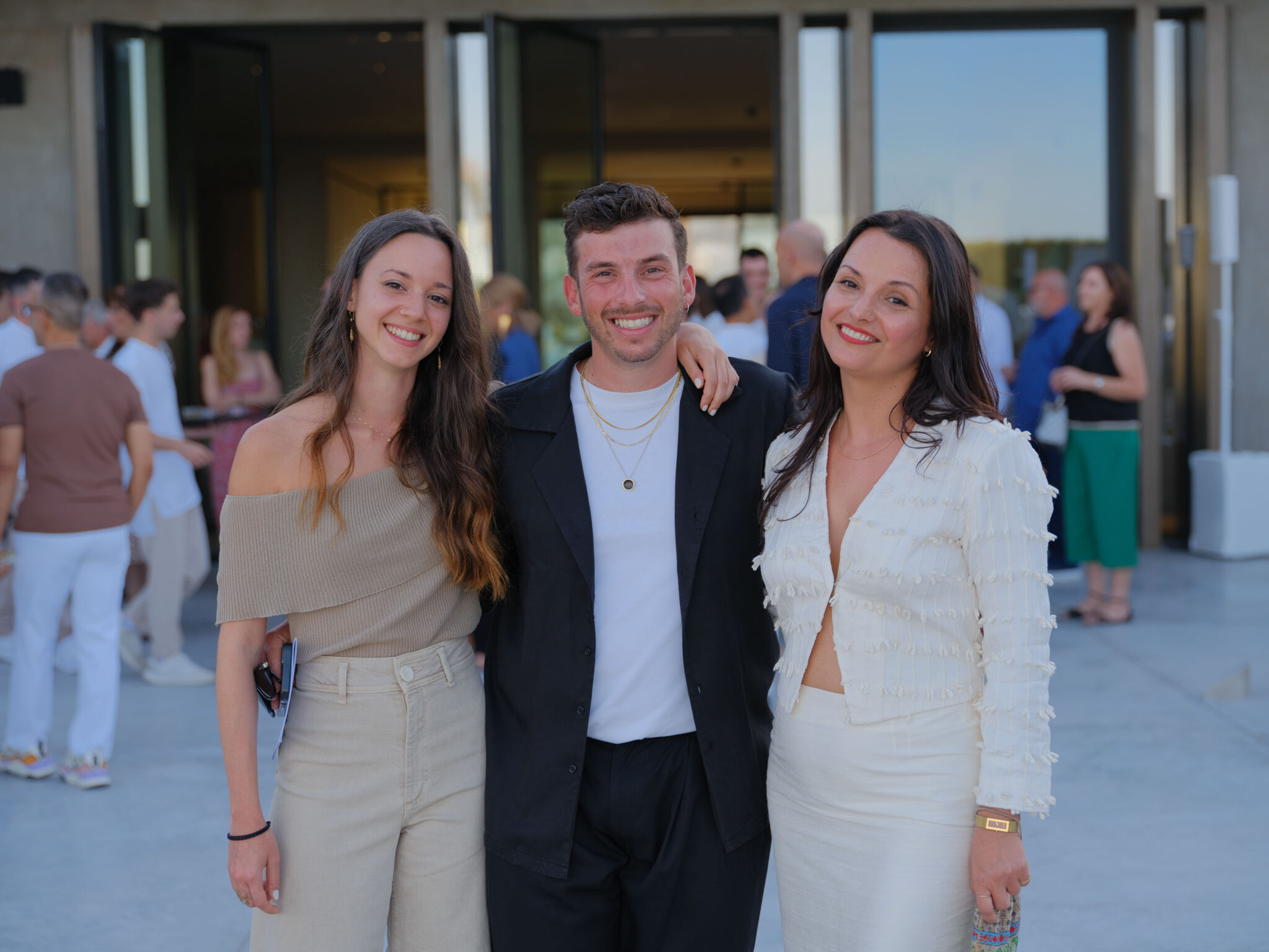 Finalists Katerina Nakou, Stratis Tavlarides and Irini Miga
