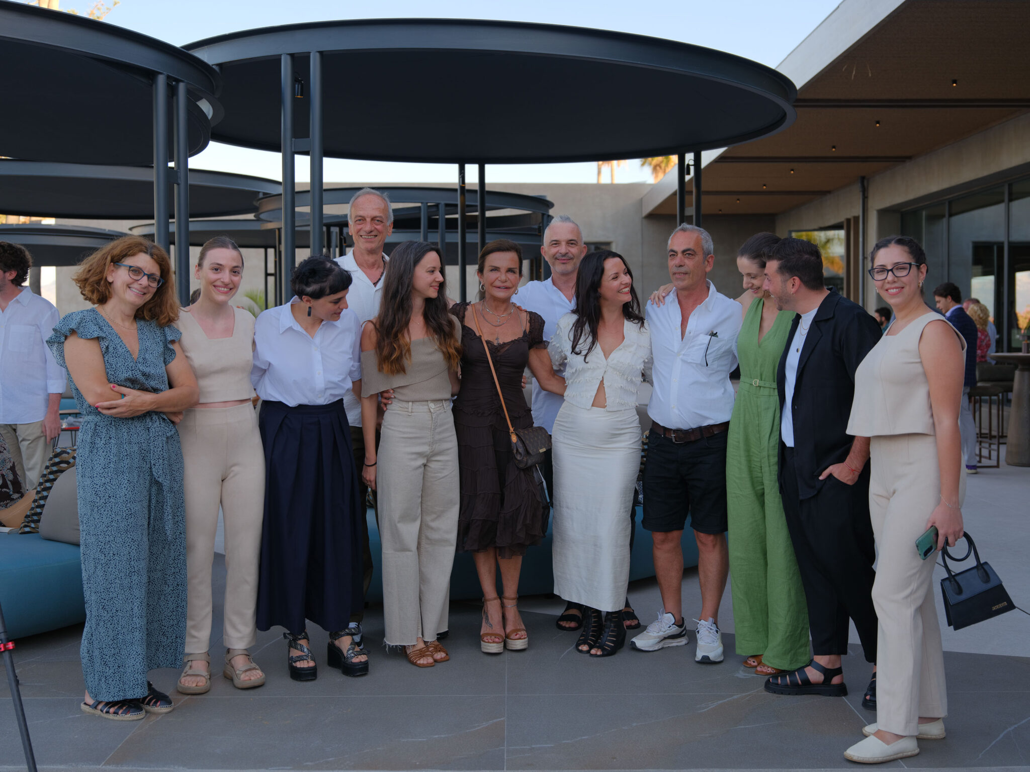 The G&A Foundation Art Prize Committee, with Gina Mamidakis in the center