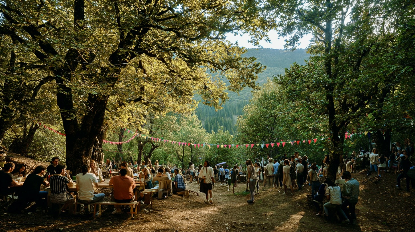 A forest party in Nafpaktia