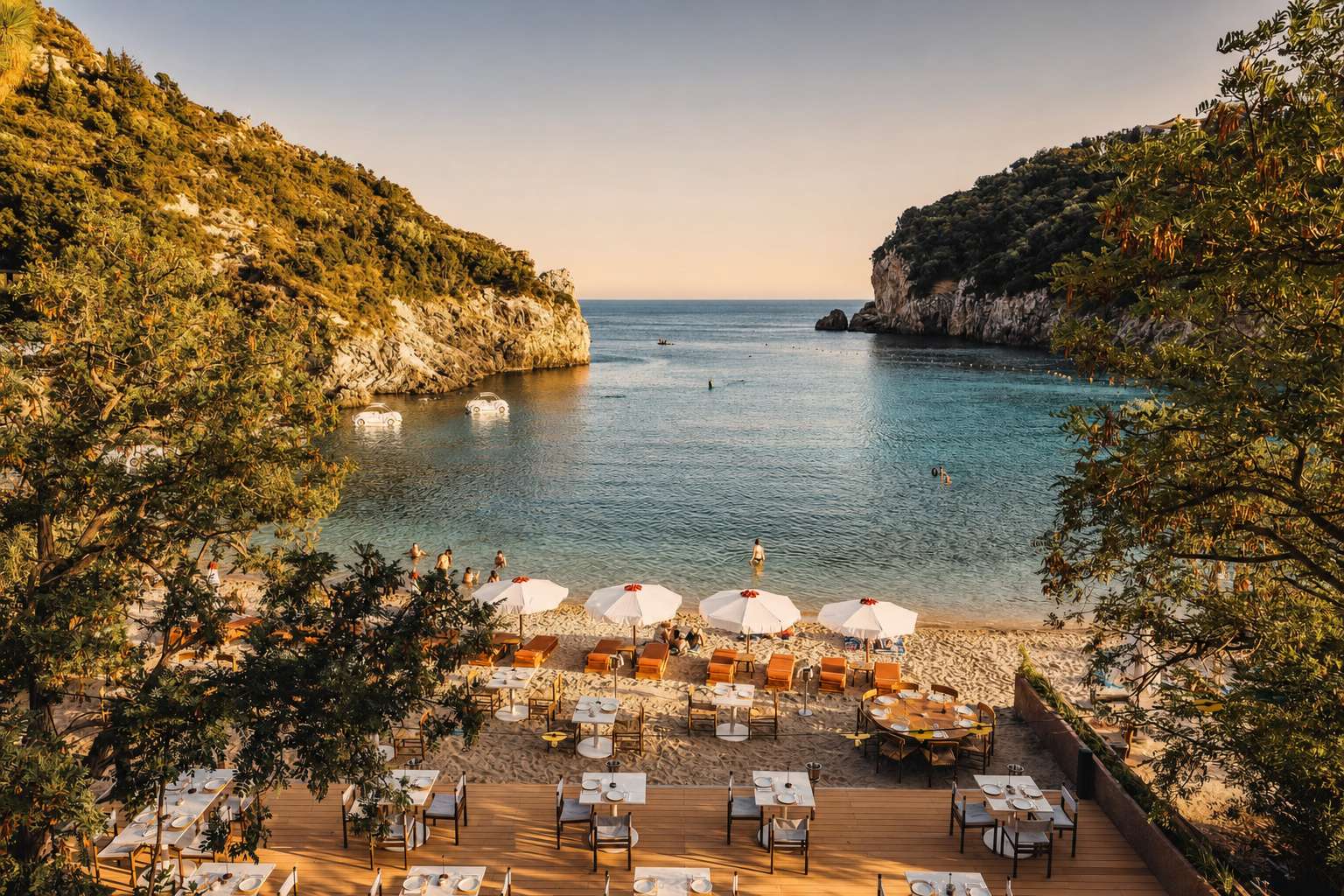 Best Corfu Beach Clubs / Aragosta