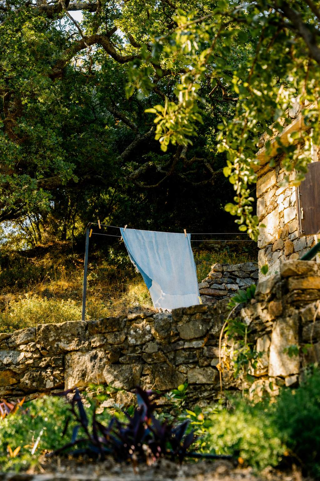 Kissamos beyond the famous beaches: a stone courtyard in Milia
