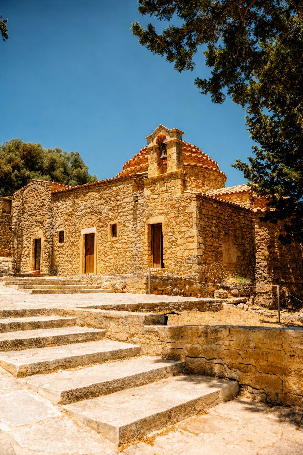 Kissamos beyond the famous beaches: the exterior of the Rotunda of Michael the Archangel