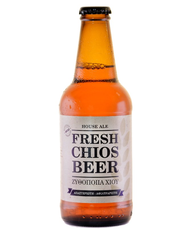 12 Greek island beers: Fresh Chios Beer bottle from Chios