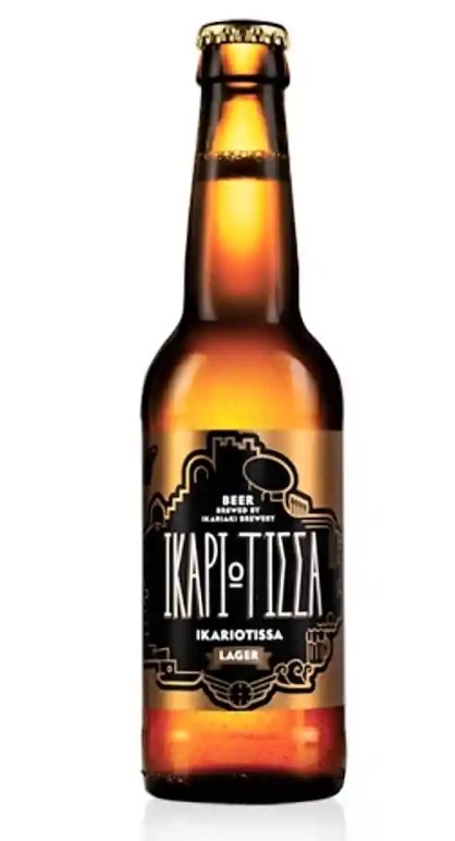 12 Greek island beers: Ikariotissa Lager bottle from Ikaria