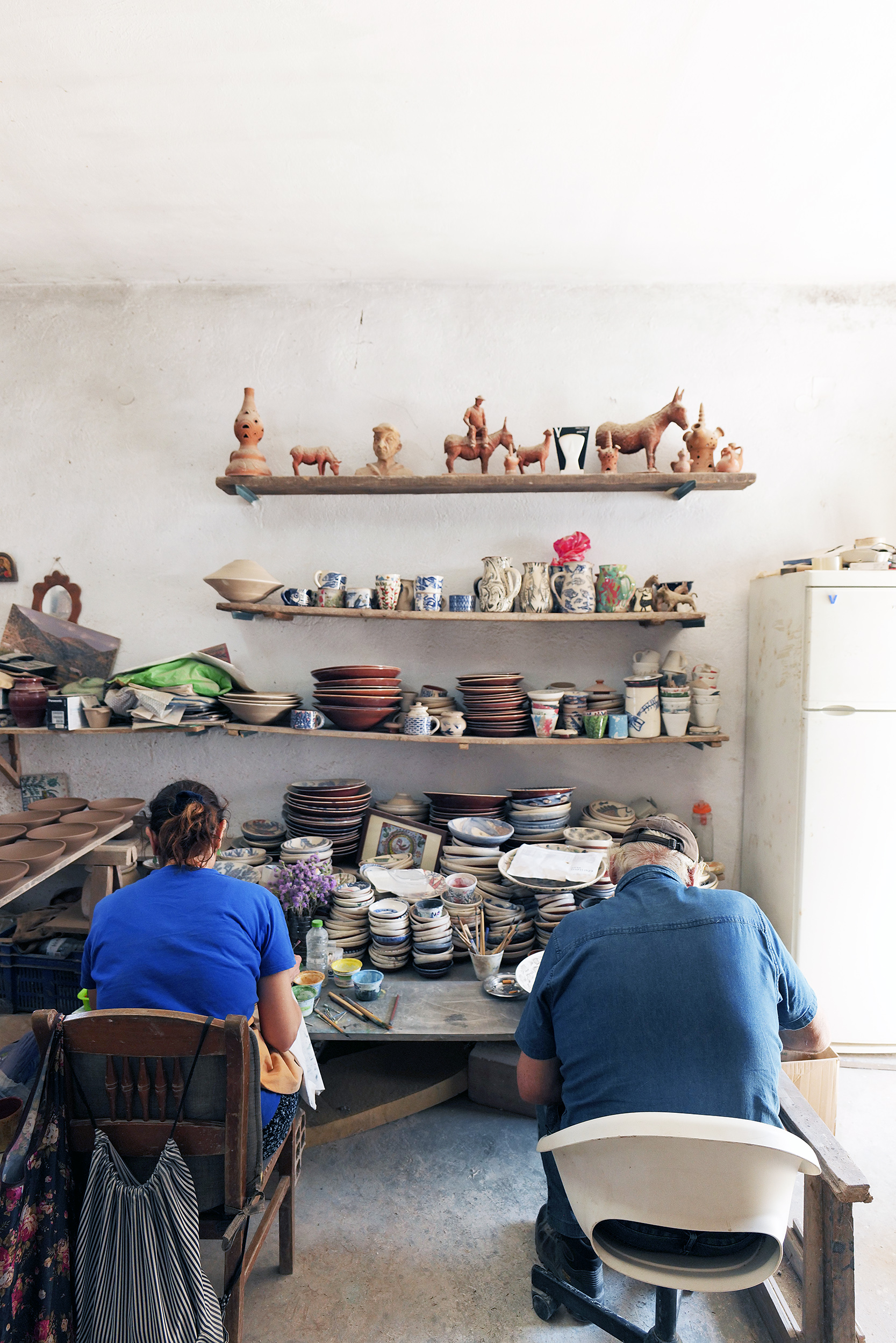 Inside the Pottery Workshops of Sifnos: potters at work in the Lebesis family workshop