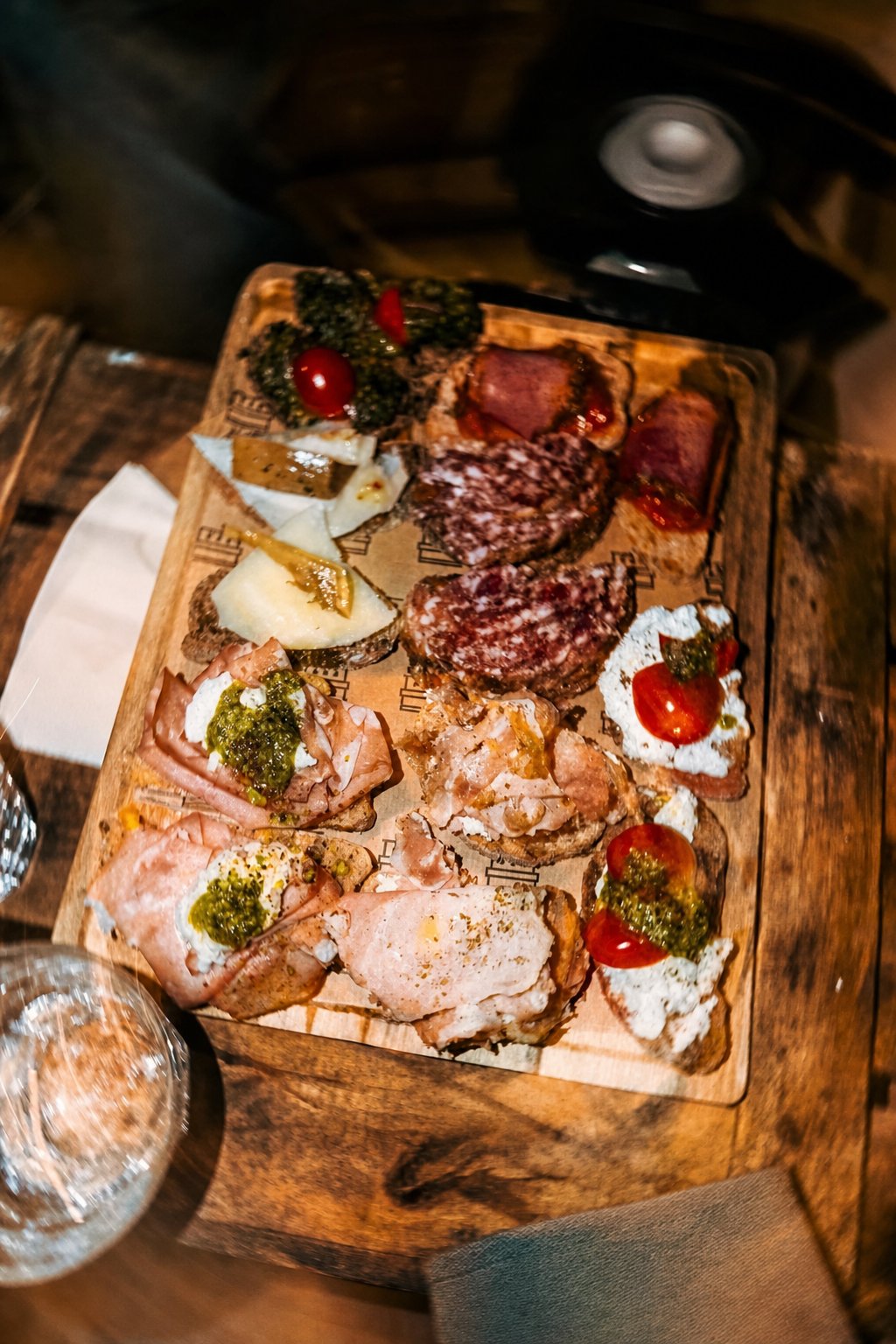Koukaki&rsquo;s Best Places to Eat: Drupes Spritzeria, a board of cheese, cured meats, and open-faced bites