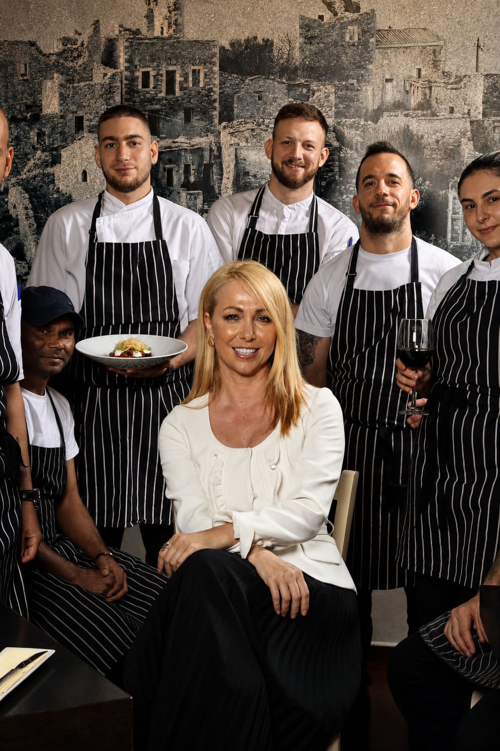 Koukaki&rsquo;s Best Places to Eat: Mani Mani, the restaurant team posing together